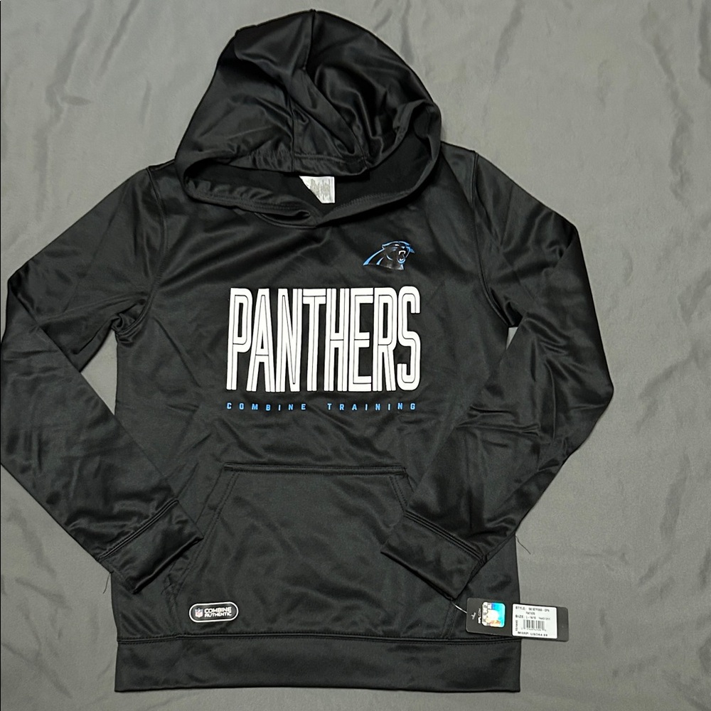 Kids NFL  Combine Training Panthers Hoodie Black